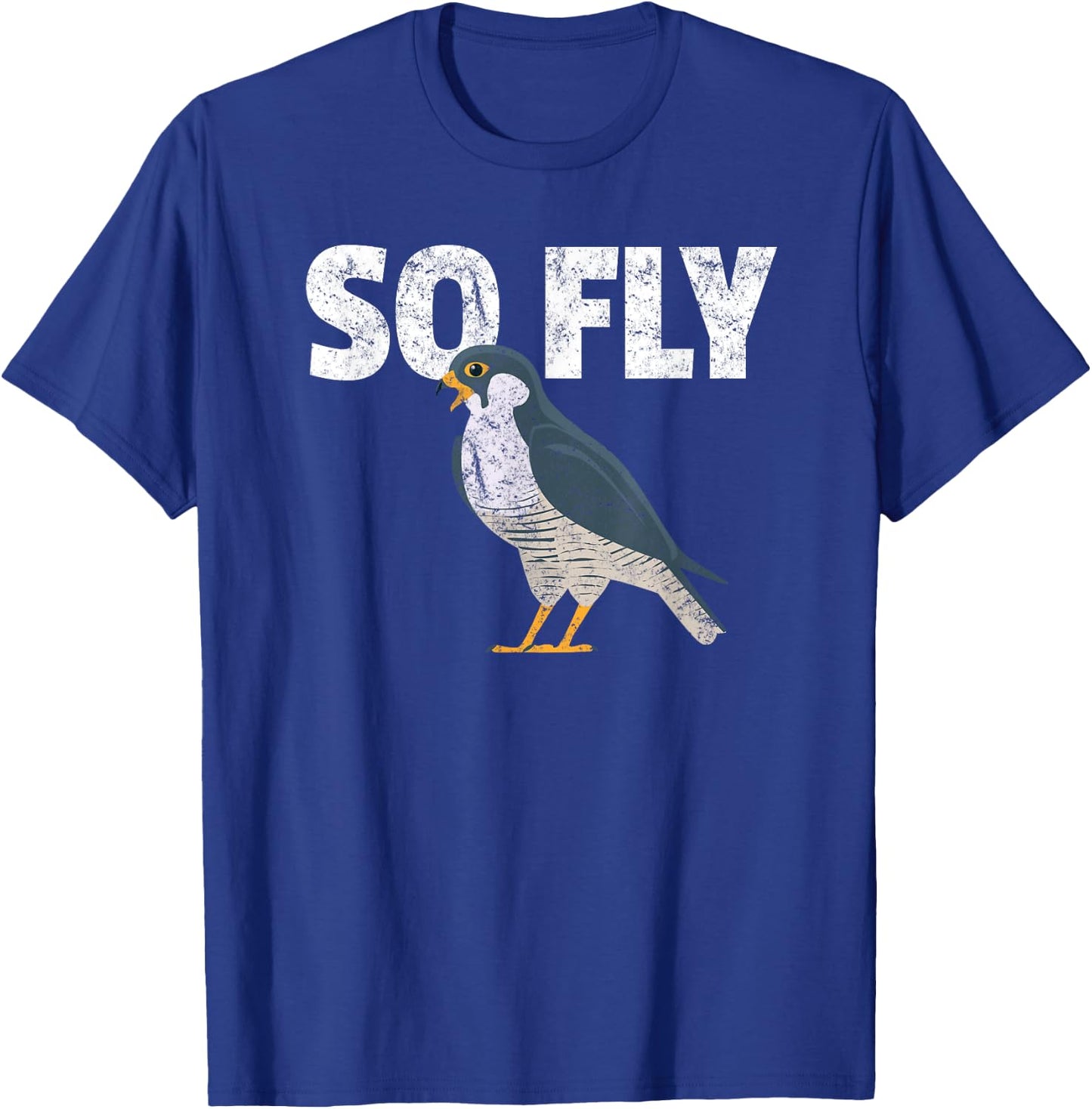 Peregrine Falcon Bird, Birdwatcher Vintage T-Shirt - T-Shirt | Royal