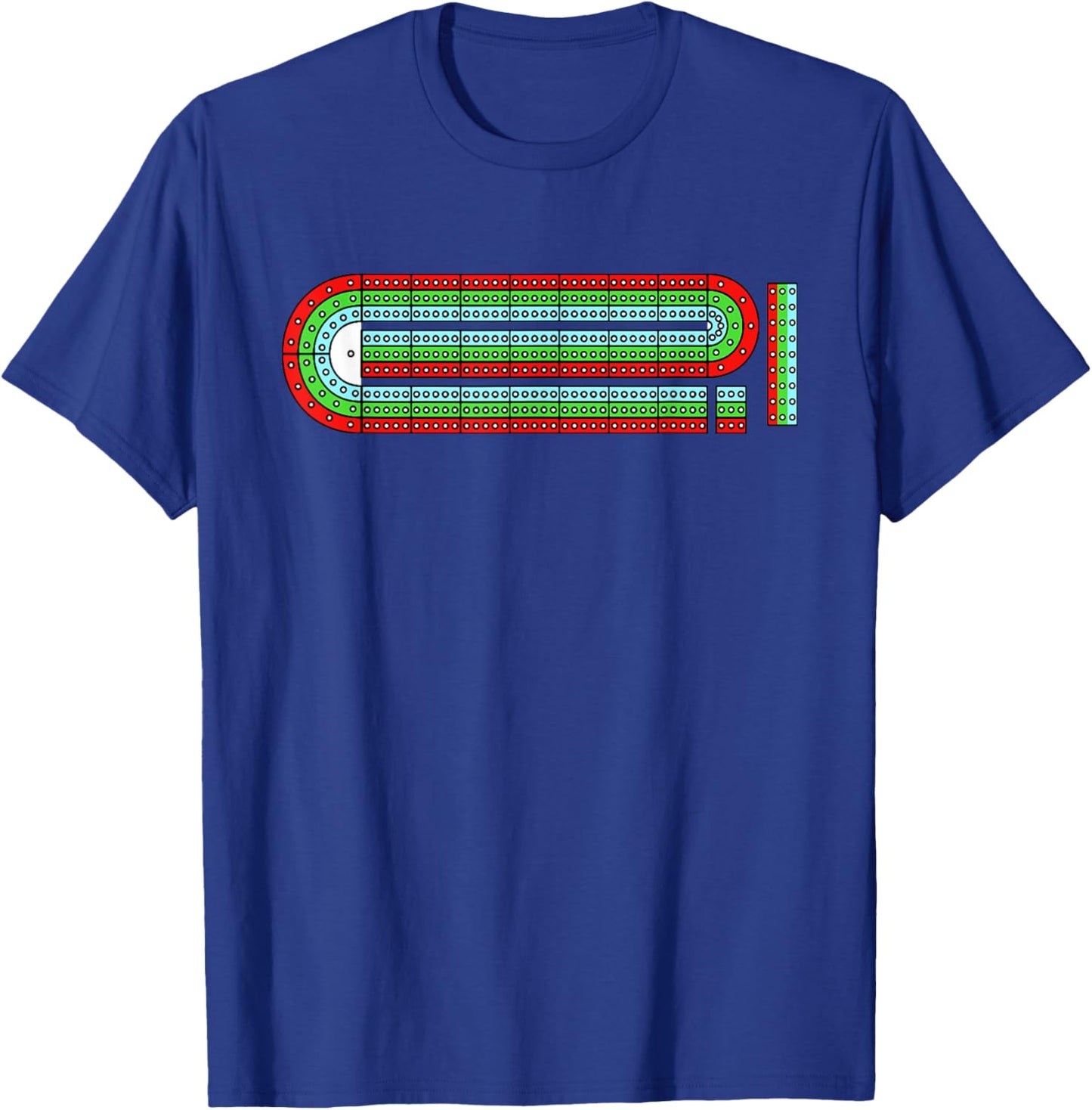 Cribbage Board Art Women Card Game Cribbage Player T-Shirt - T-Shirt | Royal