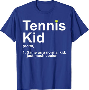 Tennis Kid Art For Boys Kids Girl Tennis Lover Tennis Player T-Shirt - T-Shirt | Royal