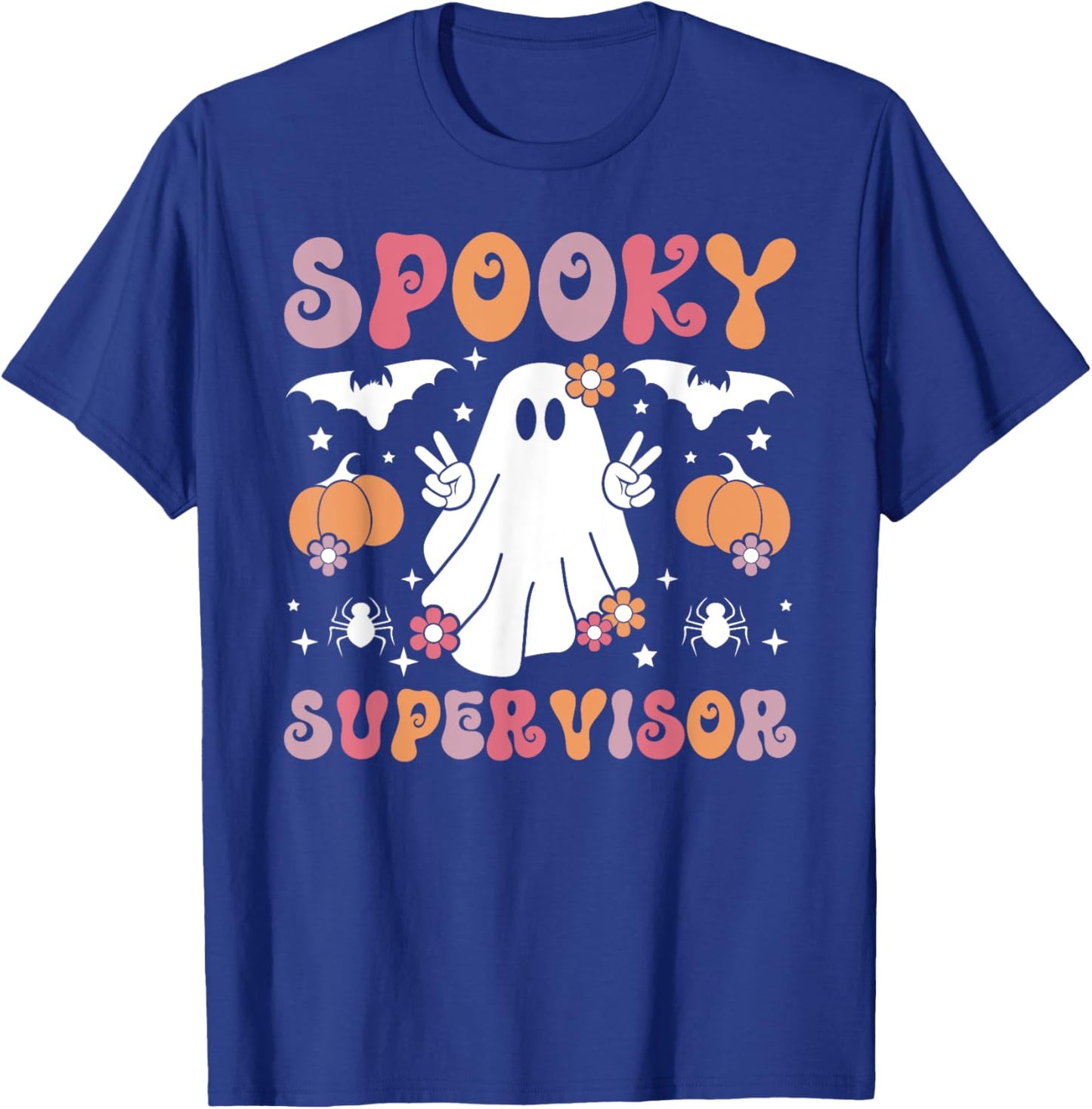 Spooky Supervisor Halloween Supervisory Management T-Shirt - T-Shirt | Royal