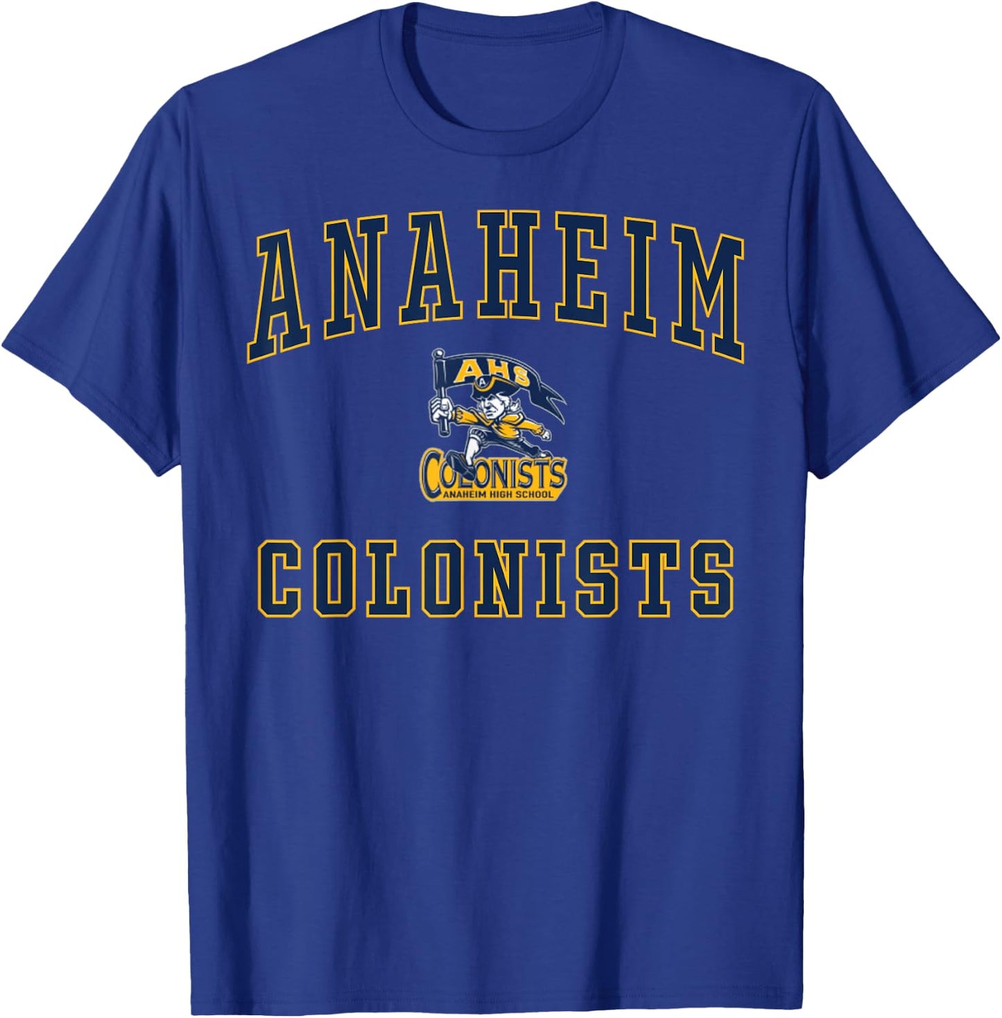 Anaheim High School Colonists C1 T-Shirt - T-Shirt | Royal