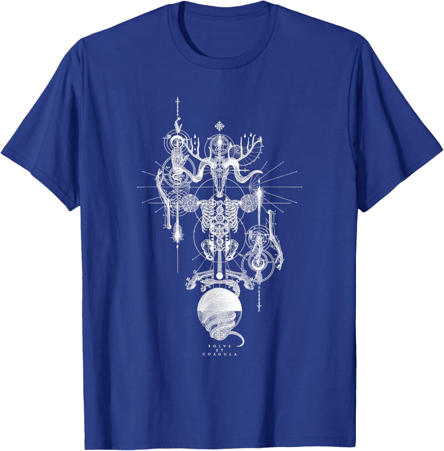 Solve Et Coagula Alchemical Medieval Occult Celtic Dragon T-Shirt - T-Shirt | Royal
