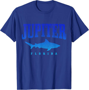 Jupiter Florida Diver Shark Diver Vintage T-Shirt - T-Shirt | Royal