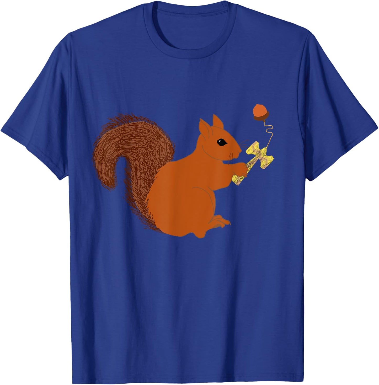 Kendama Sweet Squirrel Playing Kendama Cup Sports T-Shirt - T-Shirt | Royal