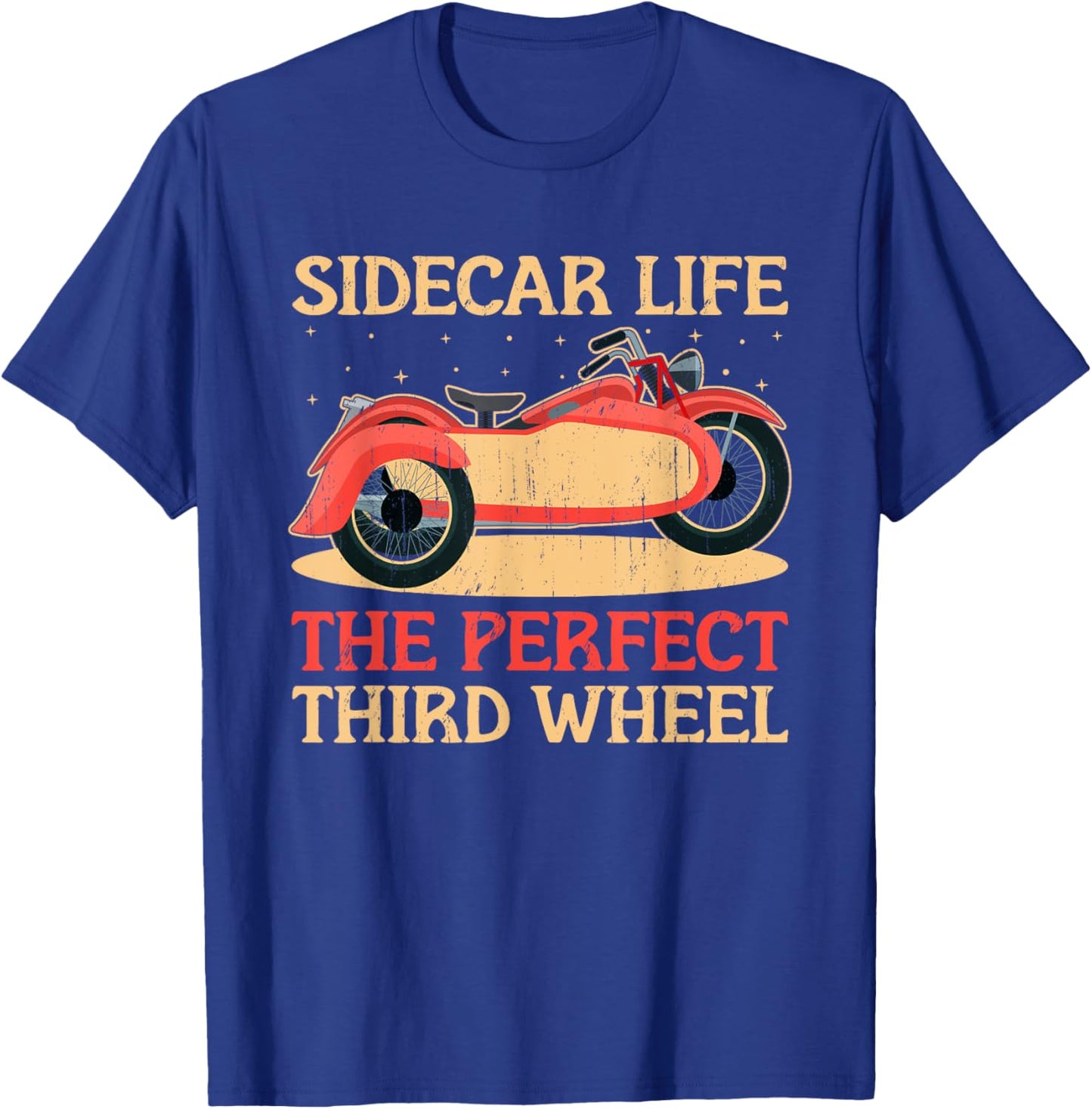 Sidecar Motorcycle Motorcyclist Bike Motorbike Sidecar Rider T-Shirt - T-Shirt | Royal