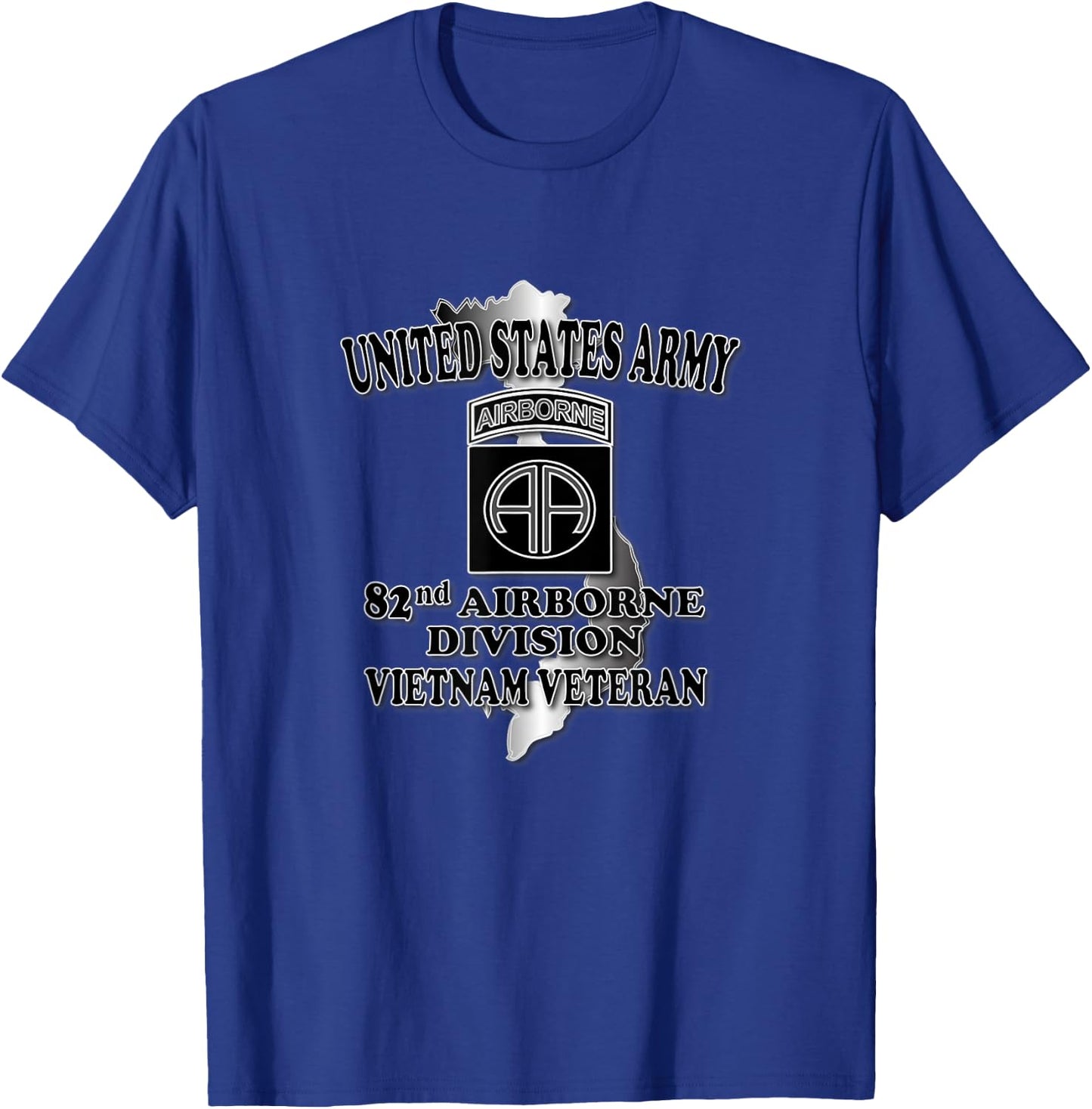 82nd Airborne Division- Vietnam Veteran T-Shirt - T-Shirt | Royal