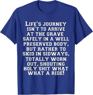 Funny Sarcastic Humor Humorous In A Well Preserved Body T-Shirt - T-Shirt | Royal