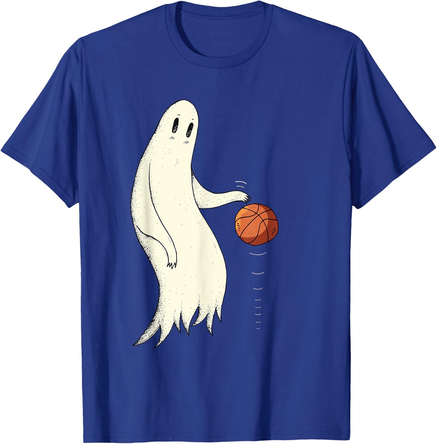 Funny Cool Ghost Dribbling Basketball - Halloween Basketball T-Shirt - T-Shirt | Royal