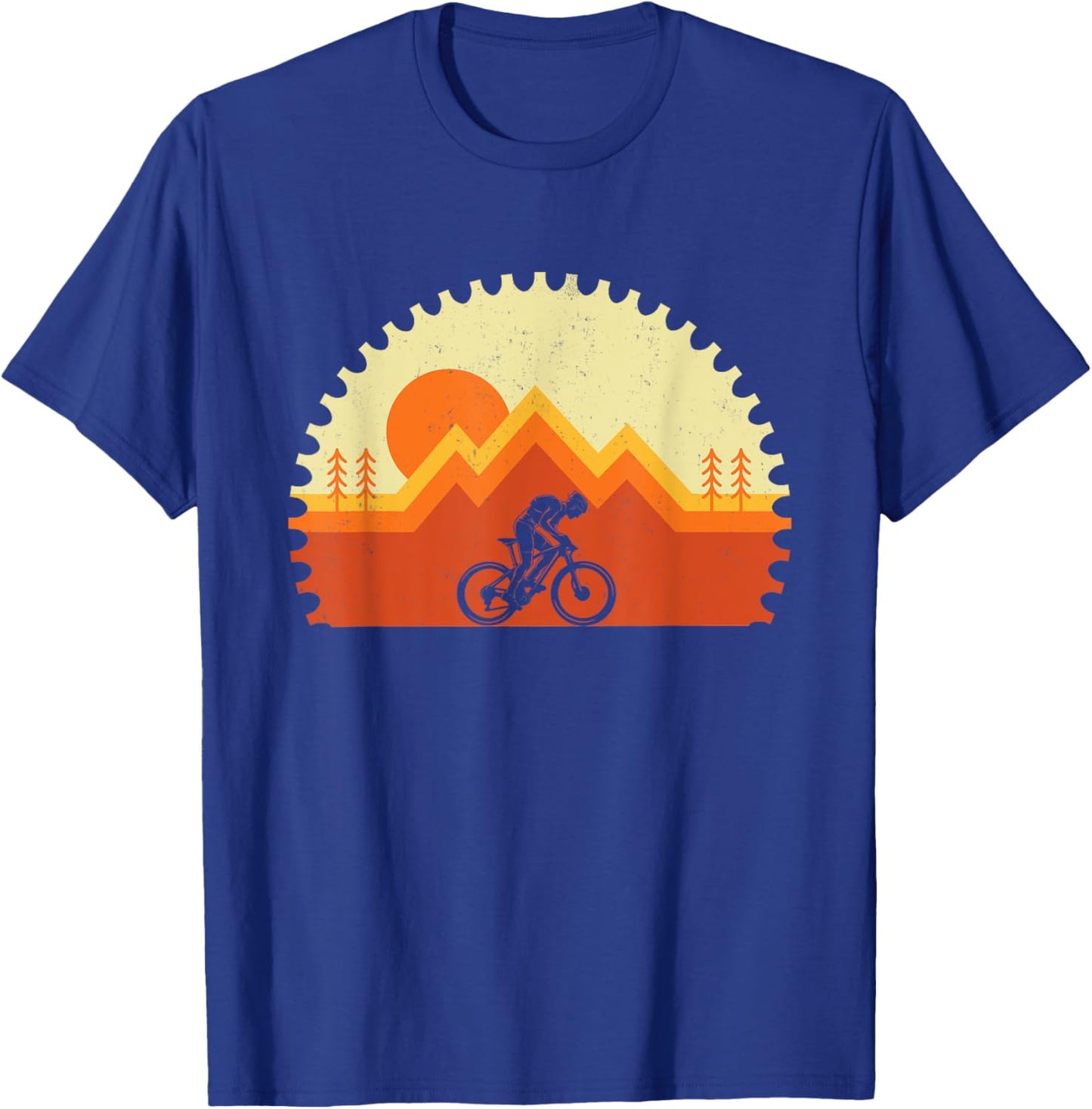 Mountain Biking - Gear MTB Riding Cyclist Biker Trail Rider T-Shirt - T-Shirt | Royal