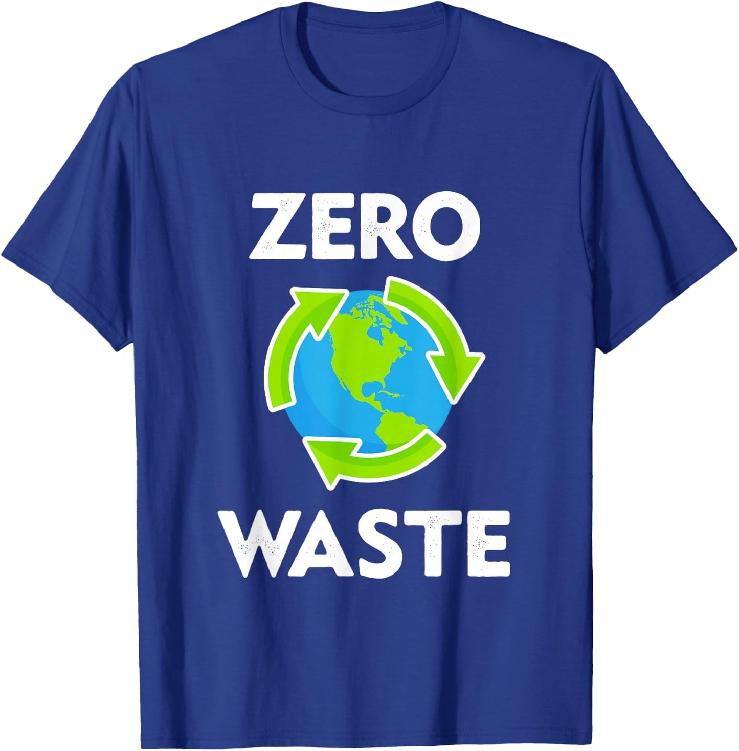 Zero Waste Earth Day Environmental Teacher Gift Anti Plastic T-Shirt - T-Shirt | Royal