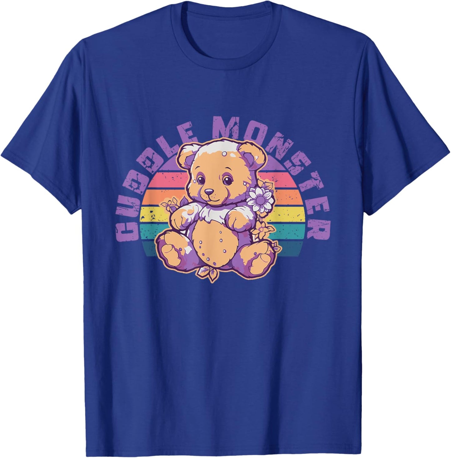 Funny Cuddle Monster | Cuddling | Bear Teddy Toy T-Shirt - T-Shirt | Royal