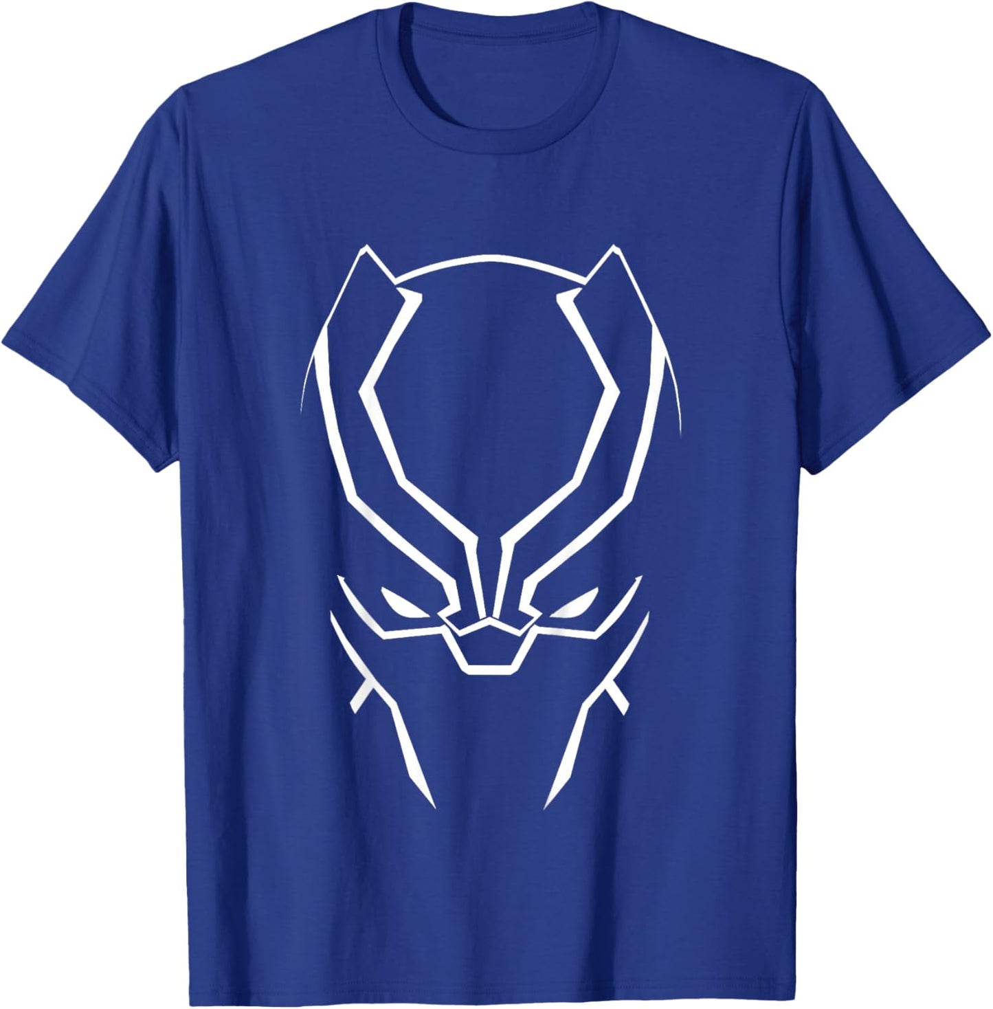Kids Marvel Avengers Classic Black Panther Super Hero Silhouette T-Shirt - T-Shirt | Royal