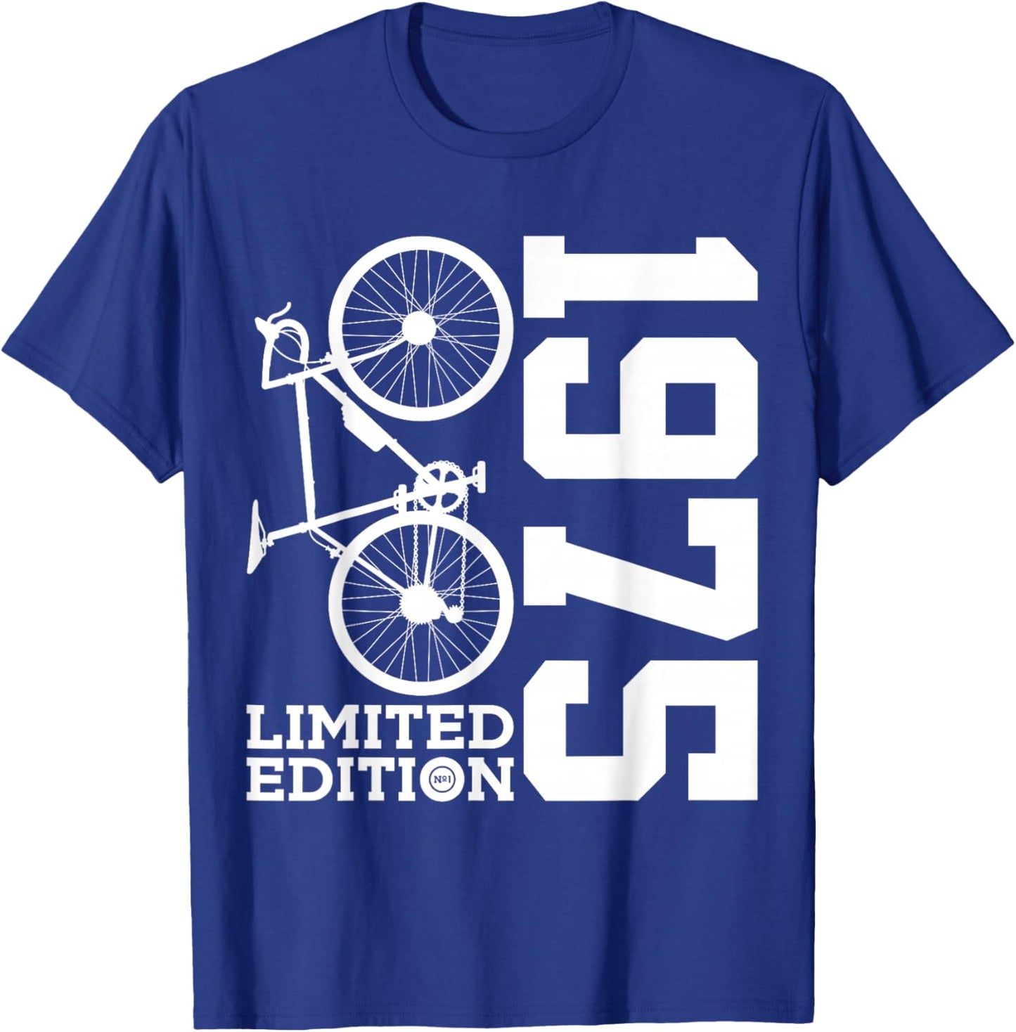 Cyclist 1975 Bike 51st Birthday Racing Bike T-Shirt - T-Shirt | Royal