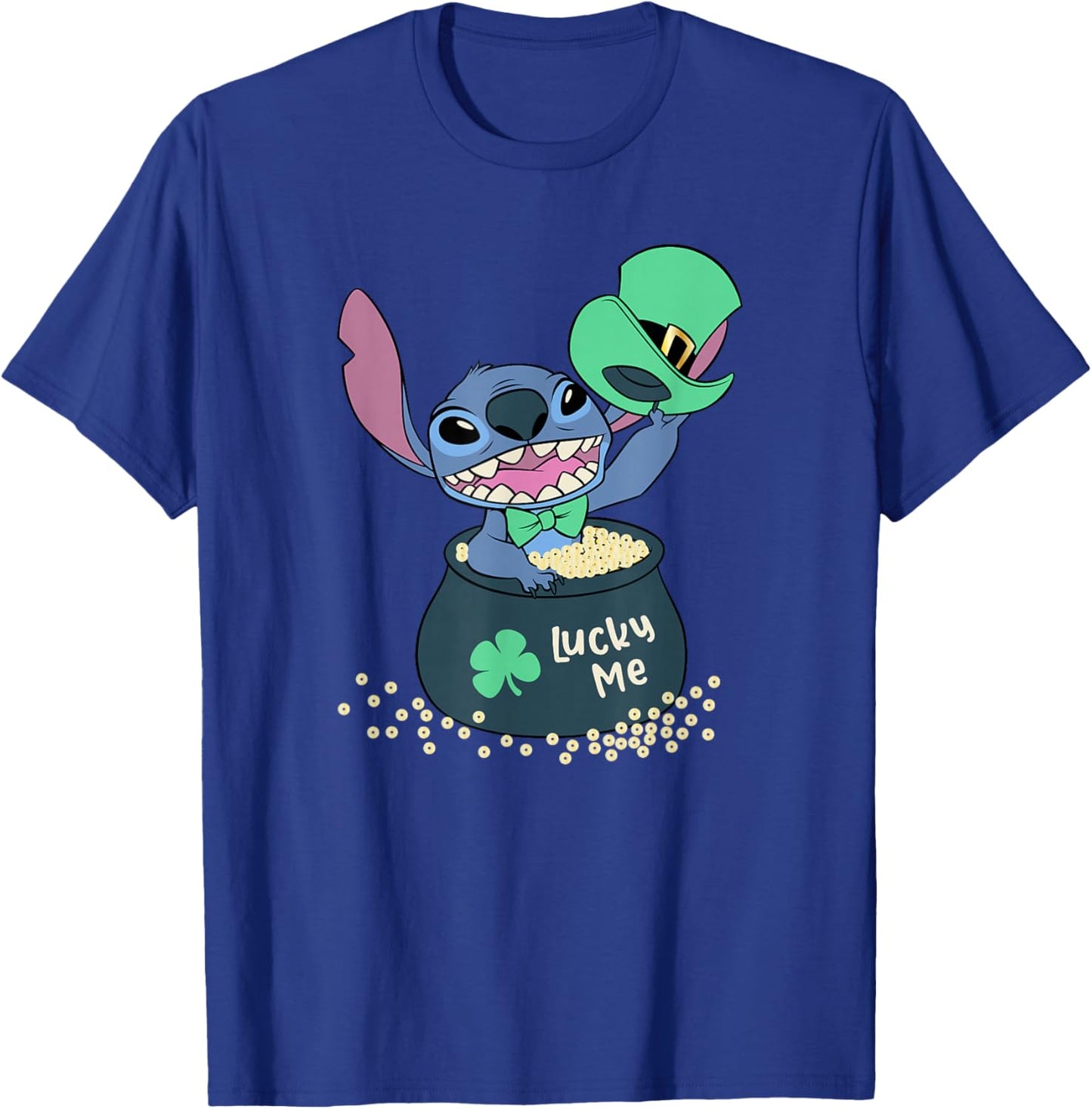 Disney Lilo & Stitch St. Patrick's Day Lucky Me Treasure T-Shirt - T-Shirt | Royal