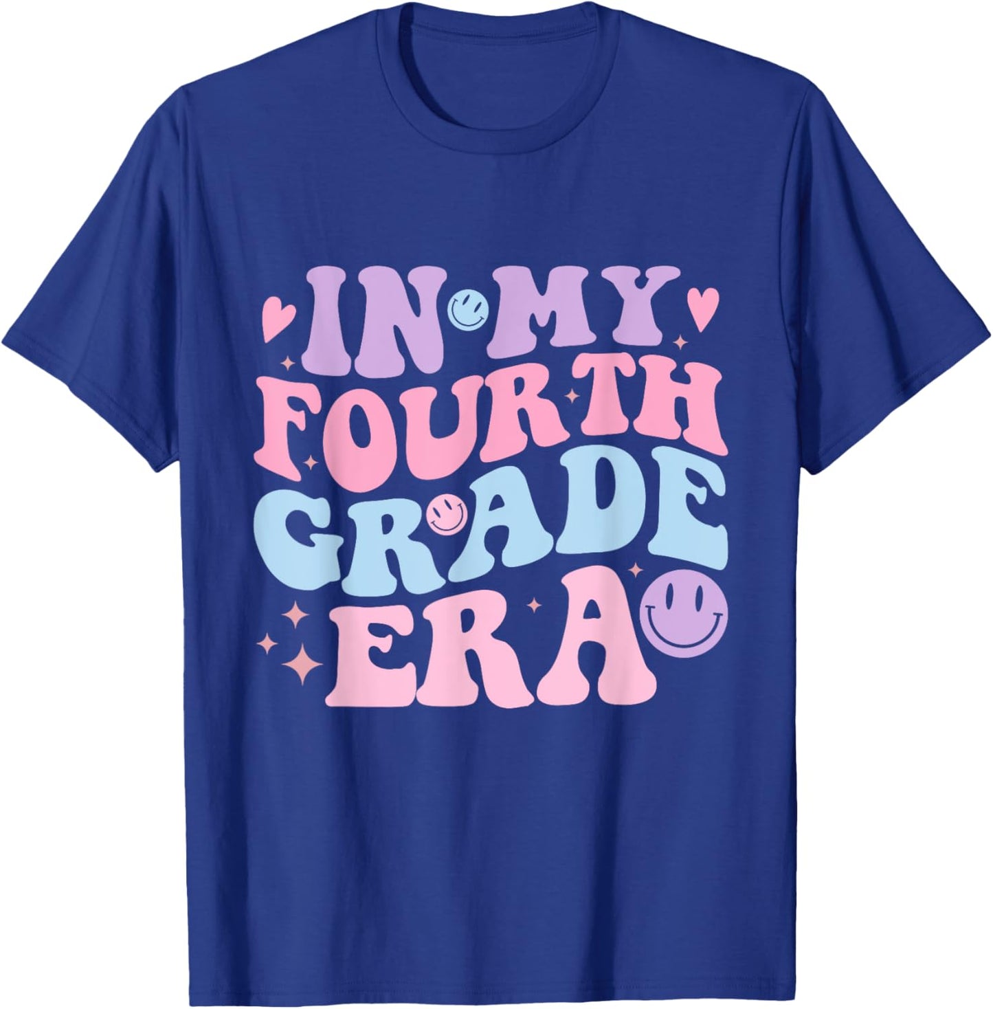 In My Fourth Grade Era Back to School 4th Grade Teacher Team T-Shirt - T-Shirt | Royal