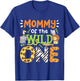 Mommy Of The Wild One Kids Boys Safari Zoo Birthday Family T-Shirt - T-Shirt | Royal