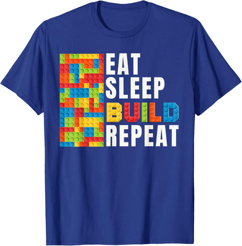 Brick Builder Eat sleep Build repeat Master Builder