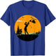 Funny Golf Silhouette Golfer Halloween Moon Costumes T-Shirt - T-Shirt | Royal