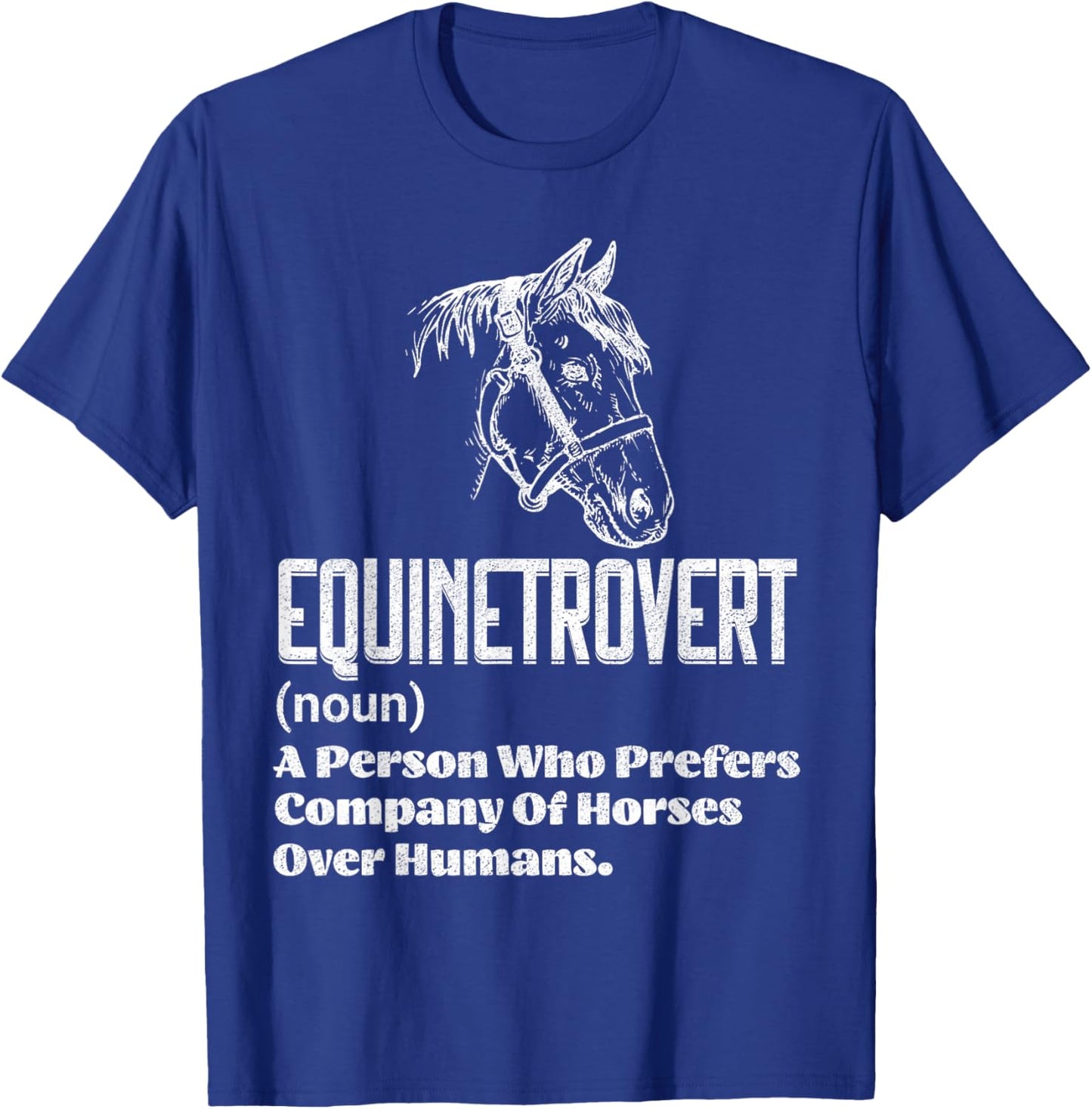 Funny Horse Lover Humor | Funny Horse Definition T-Shirt - T-Shirt | Royal