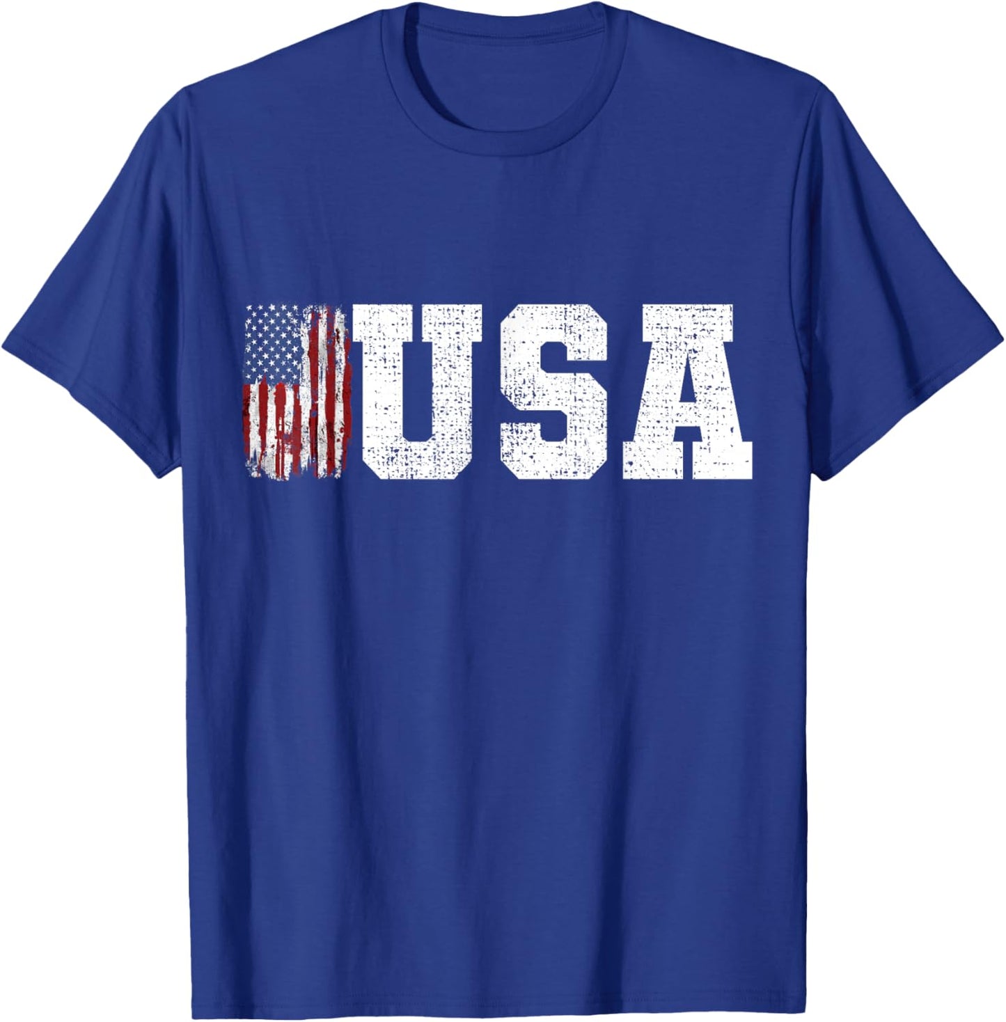 USA Patriotic American US Flag July 4th Men Women Girls Boys T-Shirt - T-Shirt | Royal