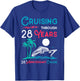 28th Wedding Anniversary Cruise 28 Years of Marriage T-Shirt - T-Shirt | Royal