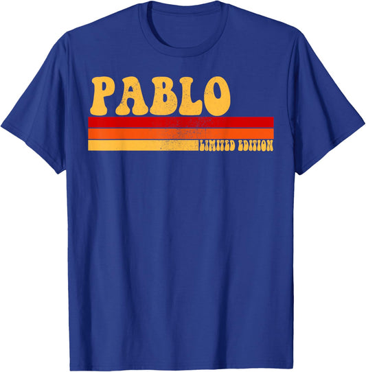 PABLO Name Personalized Idea Men Retro Vintage PABLO T-Shirt - T-Shirt | Royal