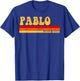 PABLO Name Personalized Idea Men Retro Vintage PABLO T-Shirt - T-Shirt | Royal