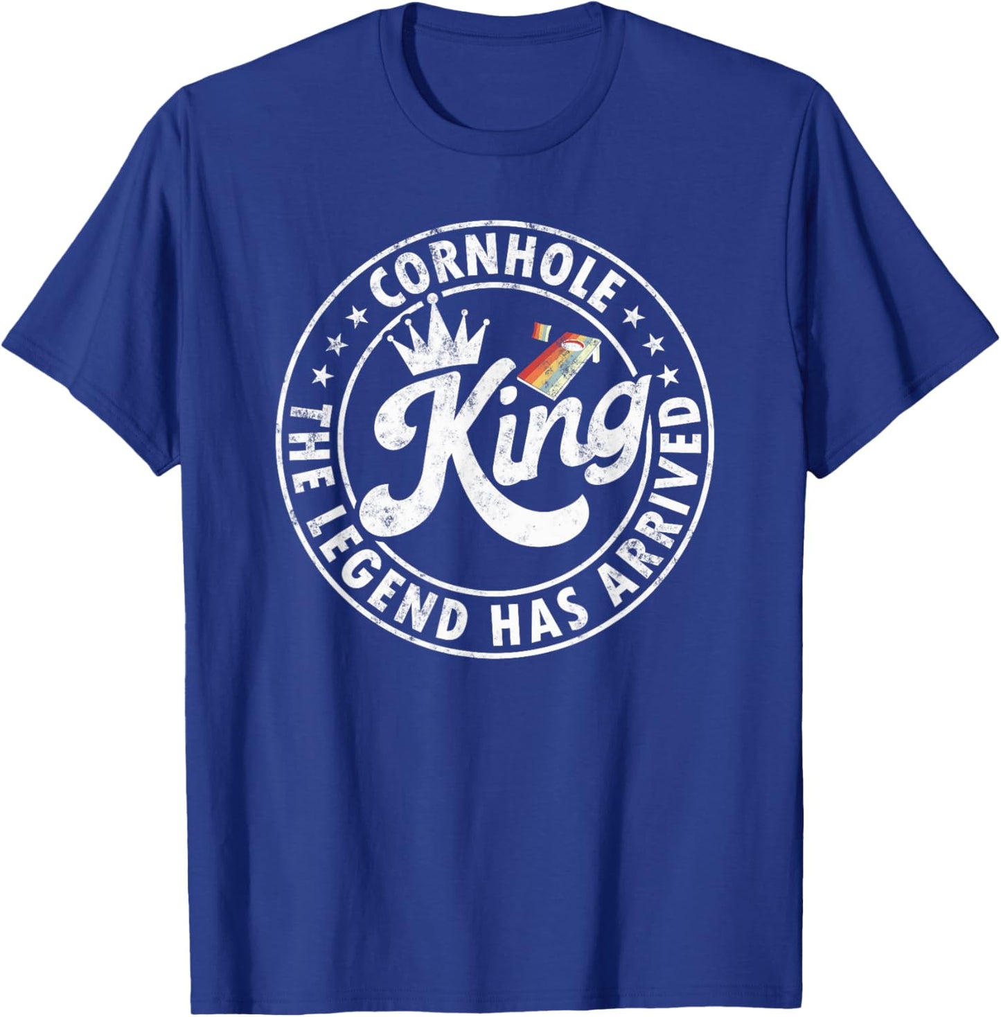 Cornhole king the legend Has arrived Funny Cornhole Player T-Shirt - T-Shirt | Royal