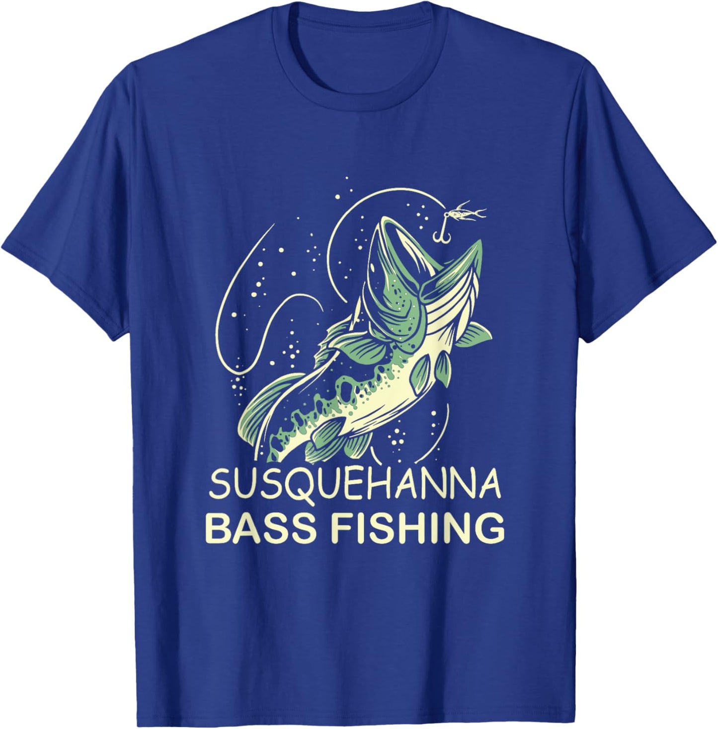 Susquehanna Bass Fishing T-Shirt - T-Shirt | Royal