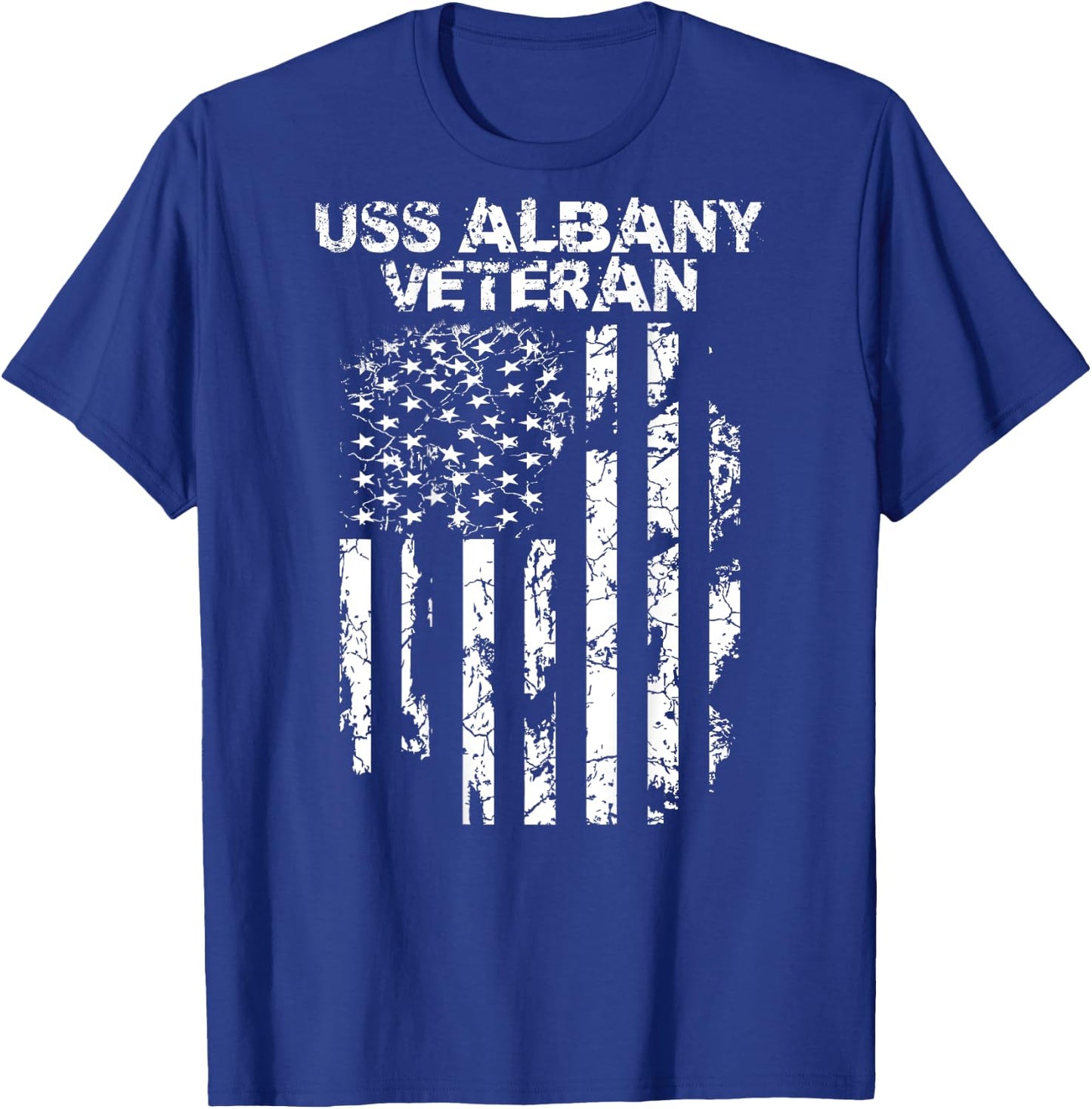 USS Albany Veteran T-Shirt - T-Shirt | Royal