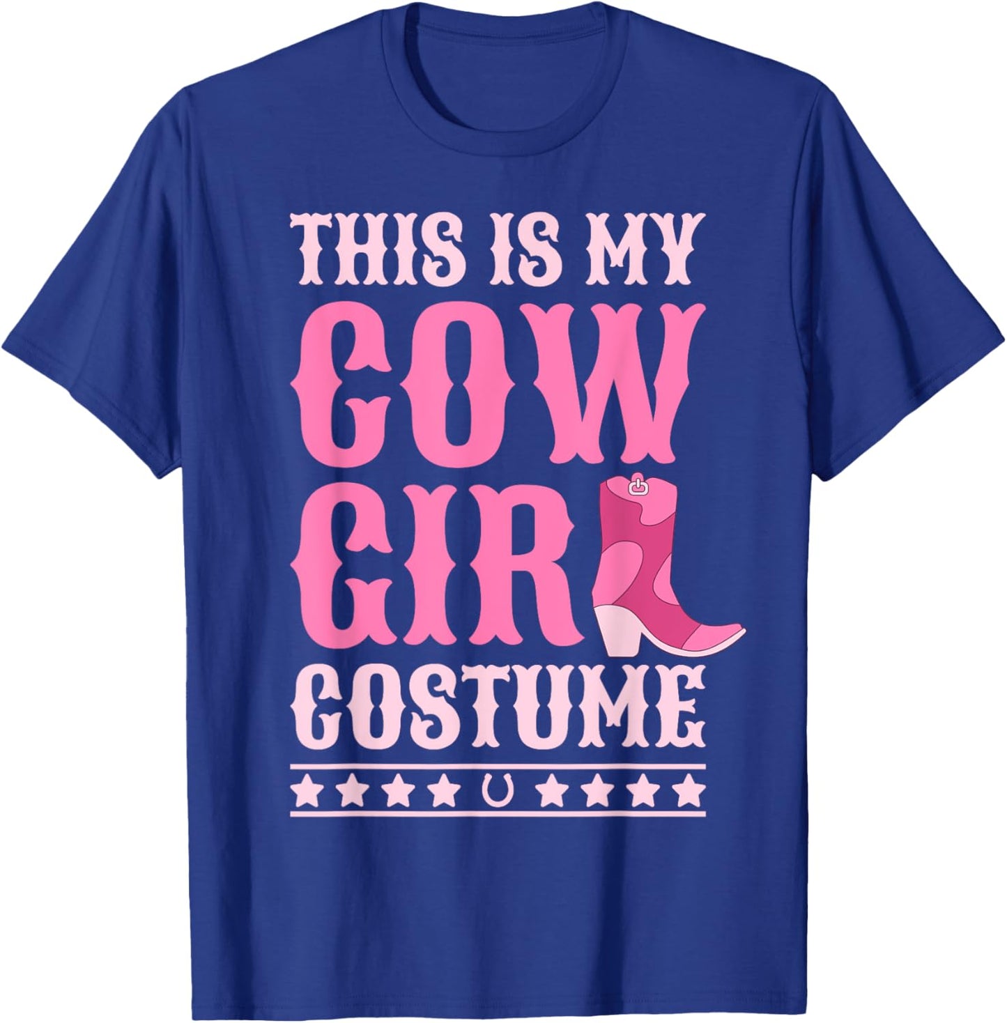 Western Cowgirl Outfit Women Cowboy Cute Cowgirl Costume T-Shirt - T-Shirt | Royal