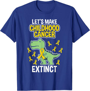 Childhood Cancer Extinct Dinosaur Dino Pediatrician Pedia T-Shirt - T-Shirt | Royal