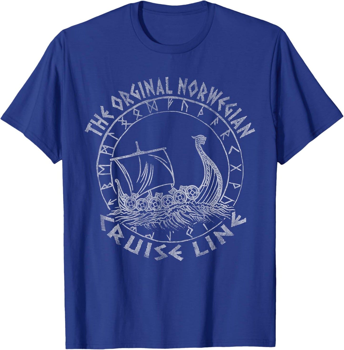 The Original Norwegian Cruise Line Rune Circle Viking Ship T-Shirt - T-Shirt | Royal