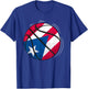Basketball Ball With The Flag Of Puerto Rico T-Shirt - T-Shirt | Royal