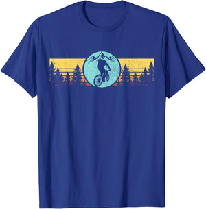 Mountain Bike Vintage Retro MTB Biking Cycling Nature T-Shirt - T-Shirt | Royal