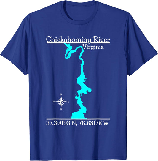 Chickahominy River, Virginia T-Shirt - T-Shirt | Royal
