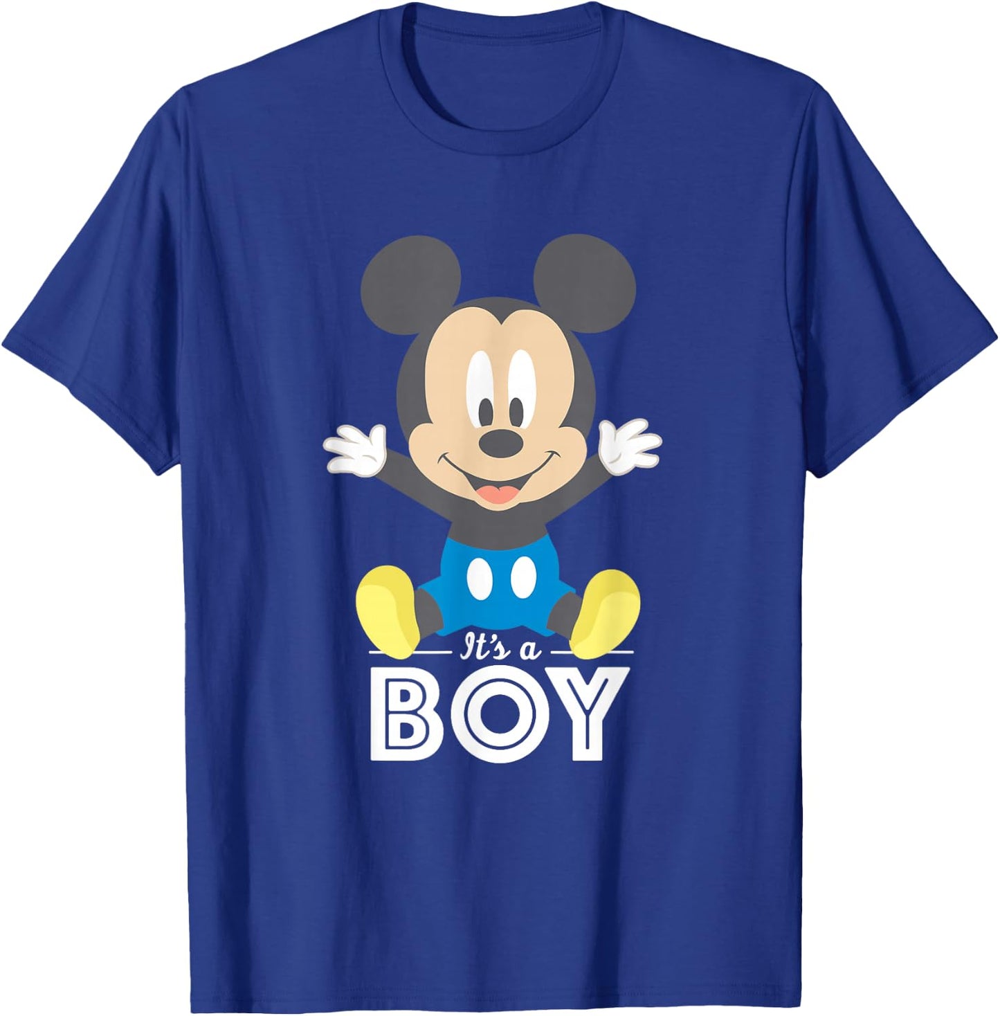 Disney Mickey Mouse It's A Boy Baby Shower T-Shirt - T-Shirt | Royal