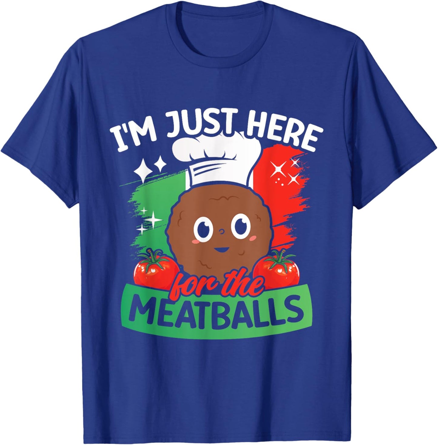 Funny Meatballs Italian Food T-Shirt - T-Shirt | Royal