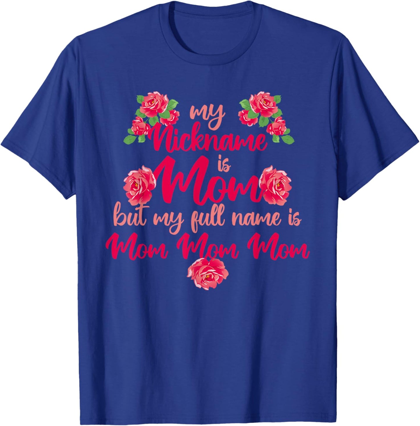 My Squad Calls Me Mama Motherhood Parent Happy Mother's Day T-Shirt - T-Shirt | Royal