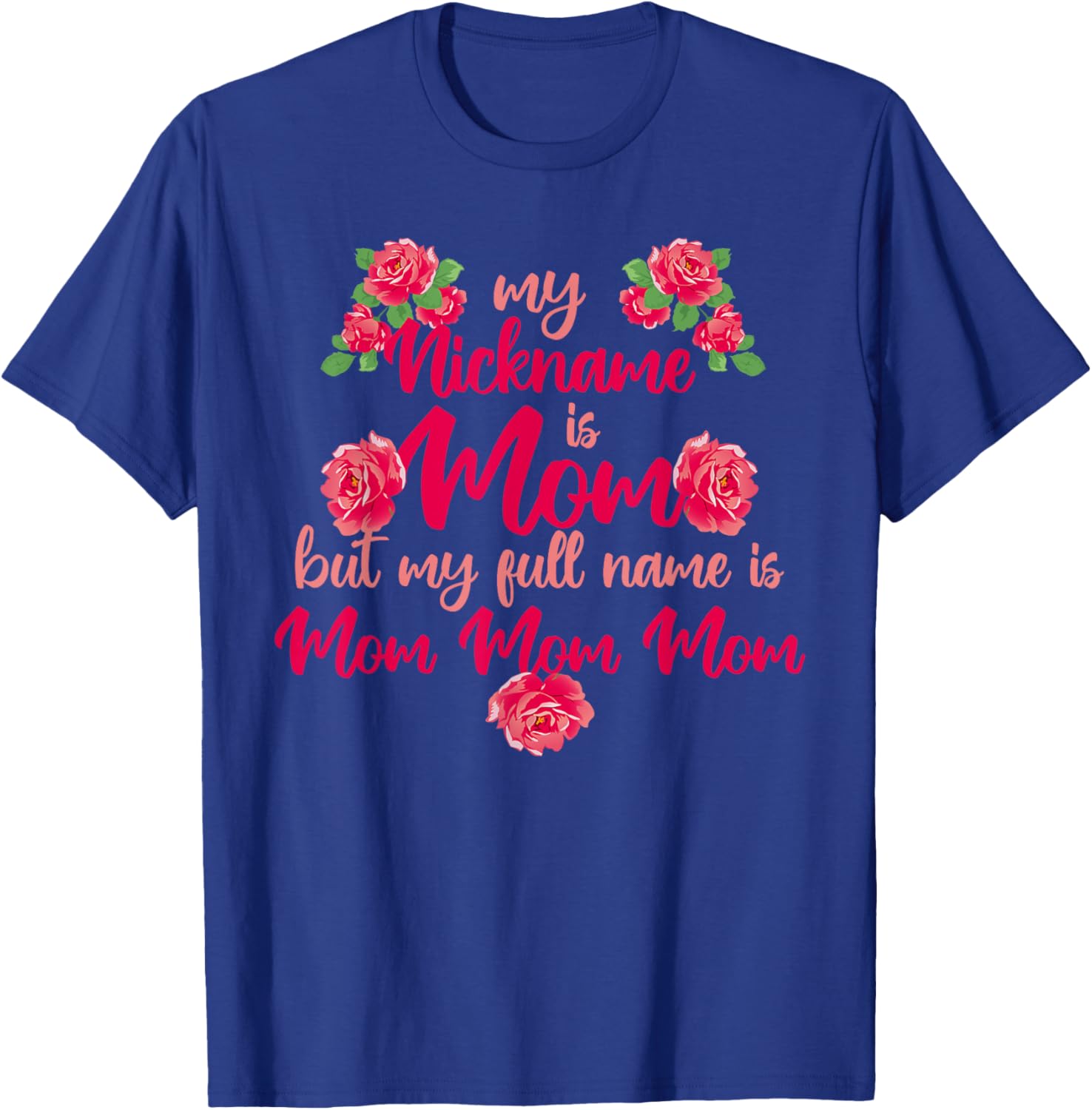 My Squad Calls Me Mama Motherhood Parent Happy Mother's Day T-Shirt - T-Shirt | Royal