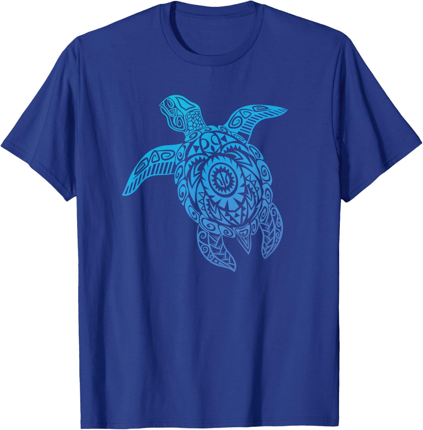 Sea Turtle Shirt - Native Hawaiian - Hawaiian Tribal T-Shirt - T-Shirt | Royal