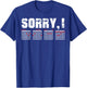 Sorry I-DGAF Funny Hidden Message Guitar Chords Guitarist T-Shirt - T-Shirt | Royal