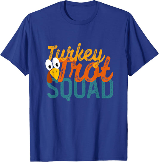 Vintage Turkey Trot Squad T-Shirt - T-Shirt | Royal