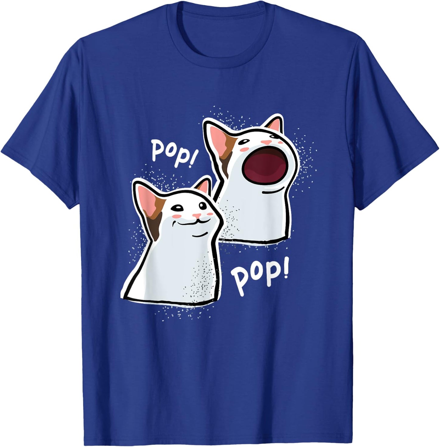 Popping Cat Meme / Pop Cat / Funny Cat Memes T-Shirt - T-Shirt | Royal