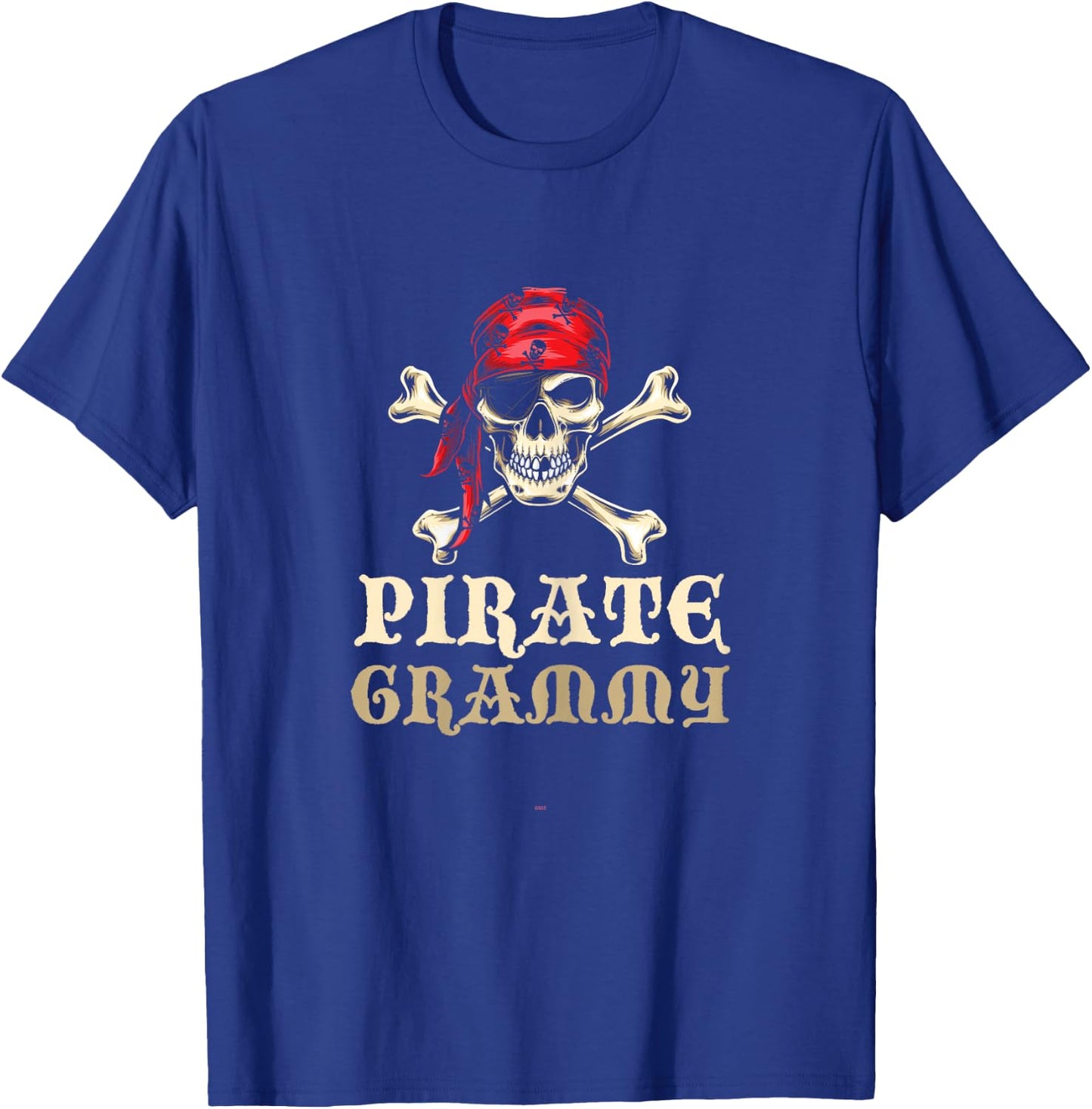 Pirate Grammy Skull Matching Grandma Halloween Costume T-Shirt - T-Shirt | Royal