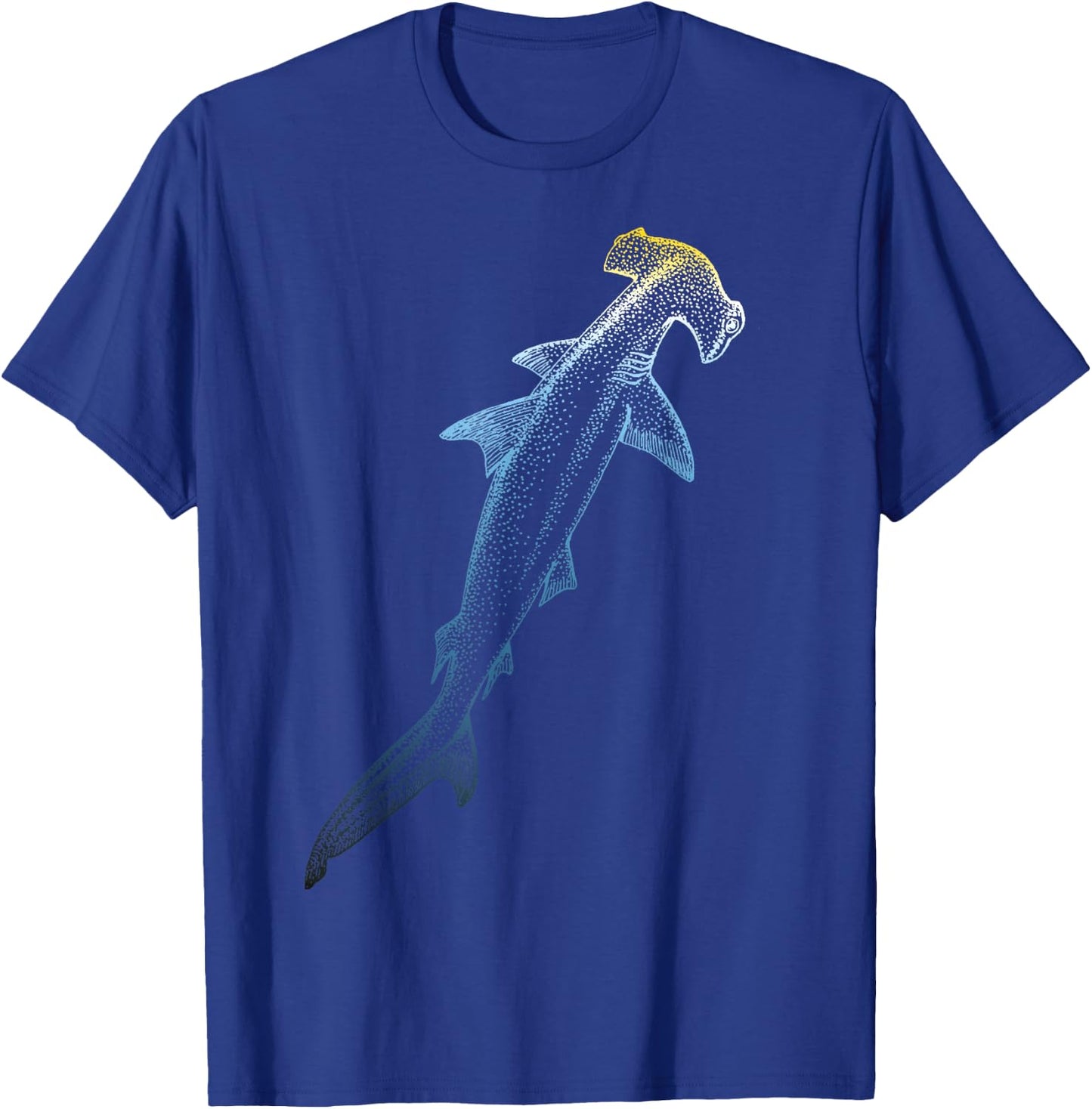 Beautiful Colors Swimming Hammerhead Shark Lovers T-Shirt - T-Shirt | Royal