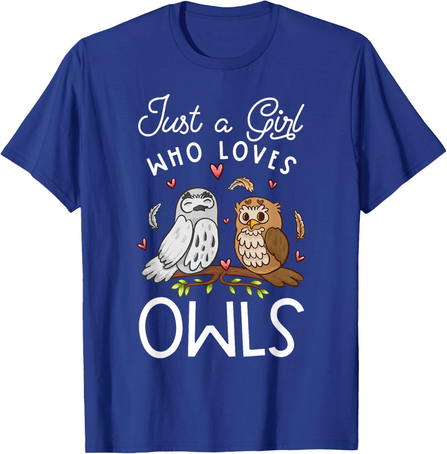 Owl Lover, Owl Keeper, Bird Lover, Girls Owl T-Shirt - T-Shirt | Royal