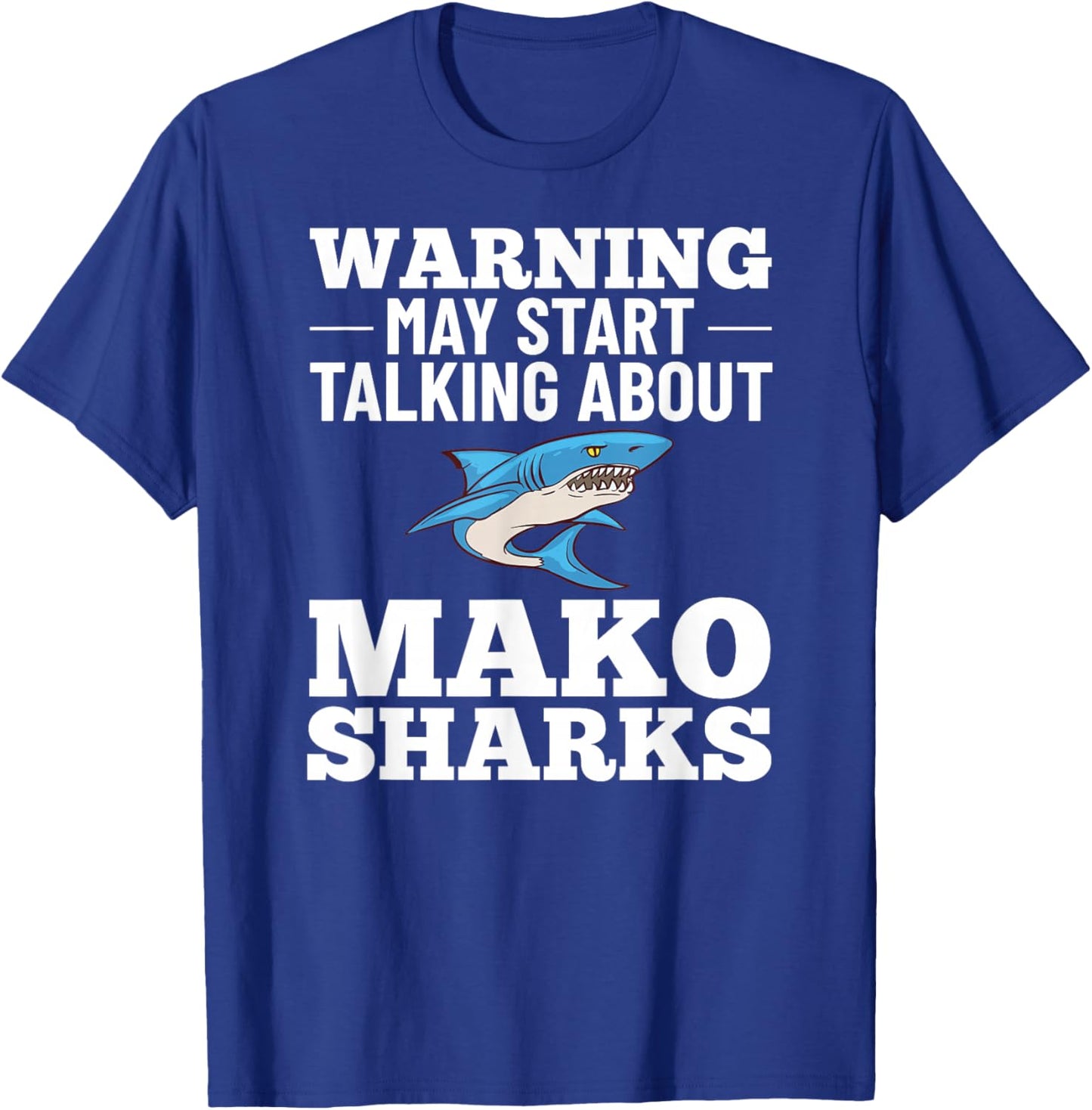 Mako Shark Animal Tooth Funny Ocean T-Shirt - T-Shirt | Royal