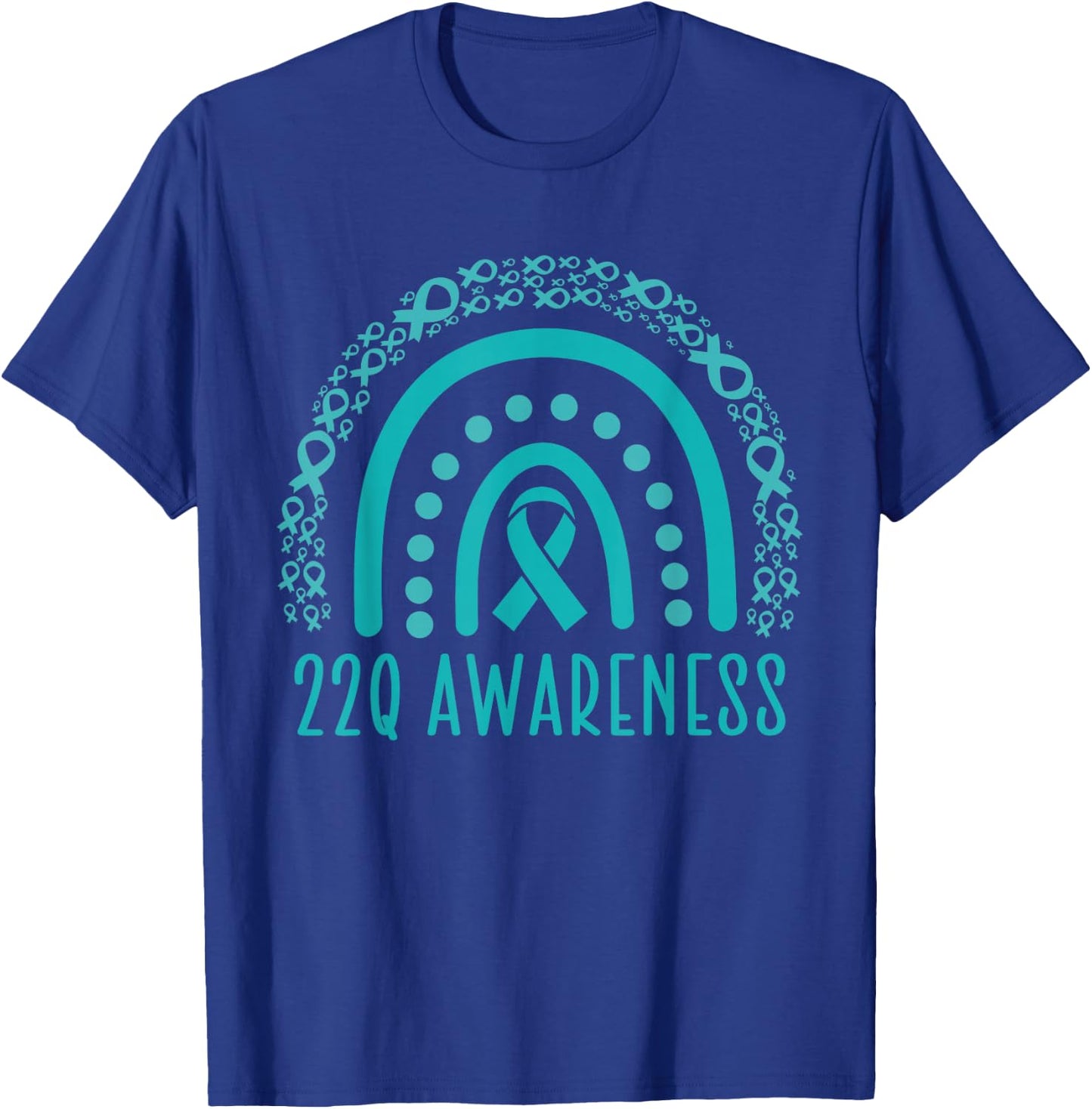 22q Awareness, 22q rainbow, DiGeorge Syndrome Awareness T-Shirt - T-Shirt | Royal