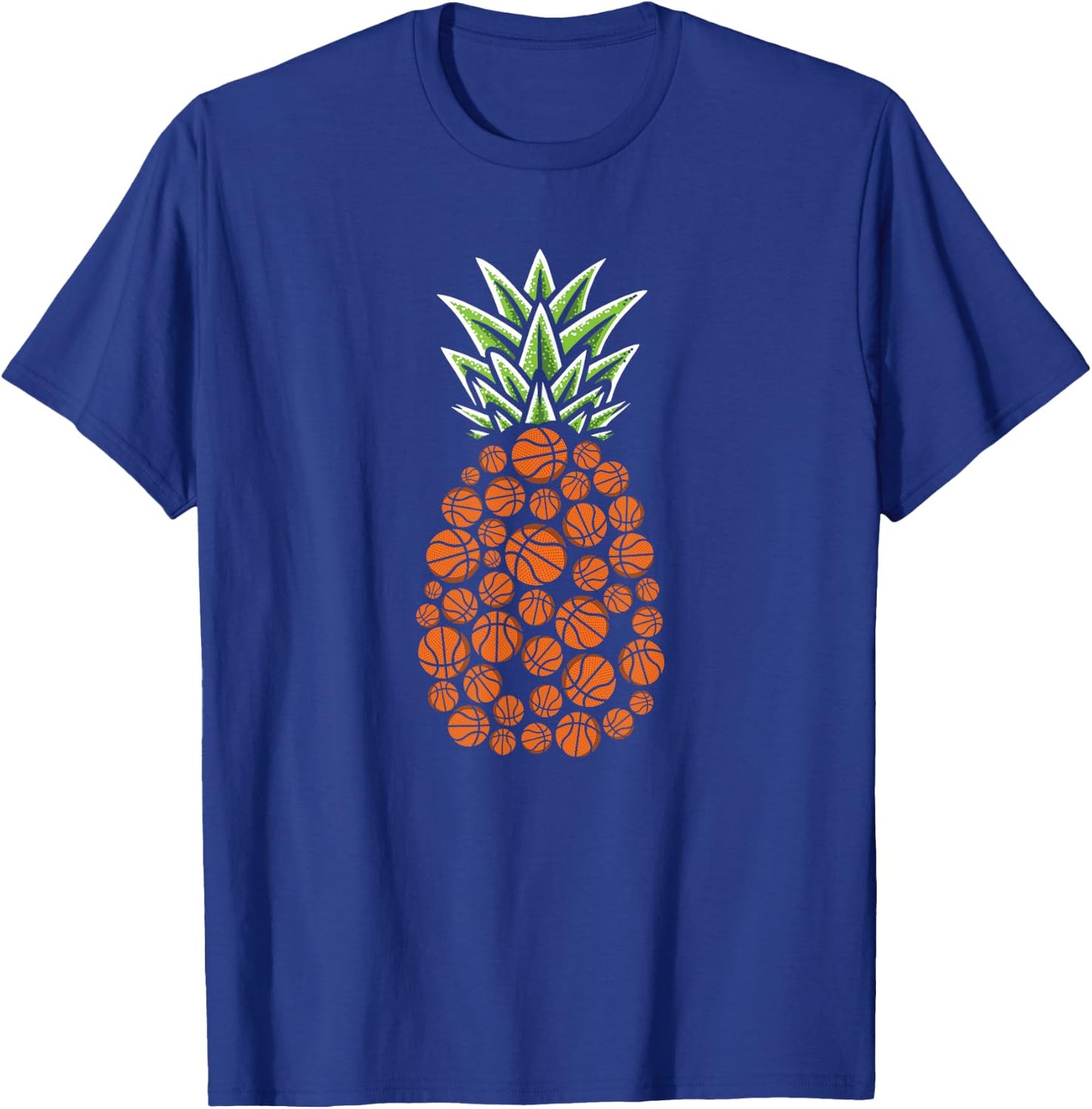 Pineapple Aloha Beaches Hawaii Basketball T-Shirt - T-Shirt | Royal